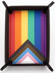 Fold Up Dice Velvet Tray Pride Rainbow Flag